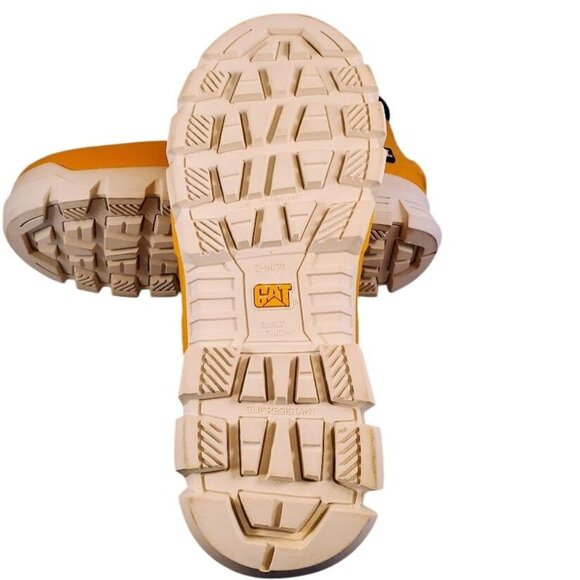 CAT Stormers Industrial Rubber Yellow Slip-On Work Shoes With Ease Technology 6M - Picture 10 of 10